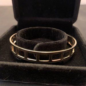 Sugarfix Stamped Bar Box Gold Tone Cuff Bracelet